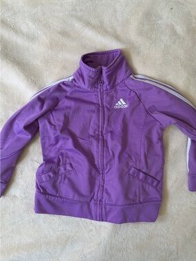 Baby Adidas Plum Purple Sweater Zip Jacket
